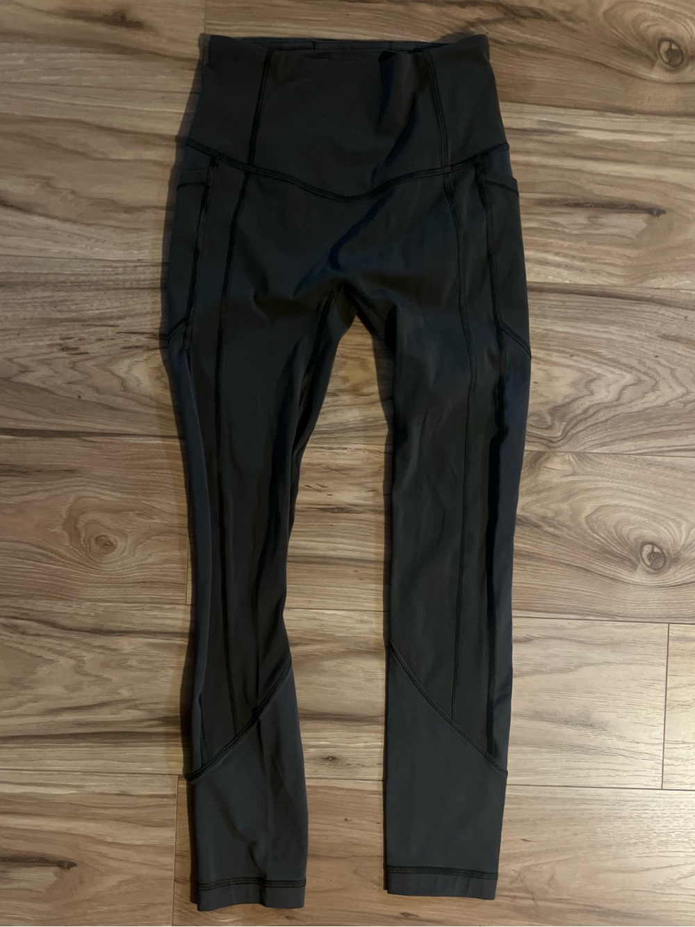 Lululemon All The Right Places High-Waist Dark Olive Green Active Leggings 2